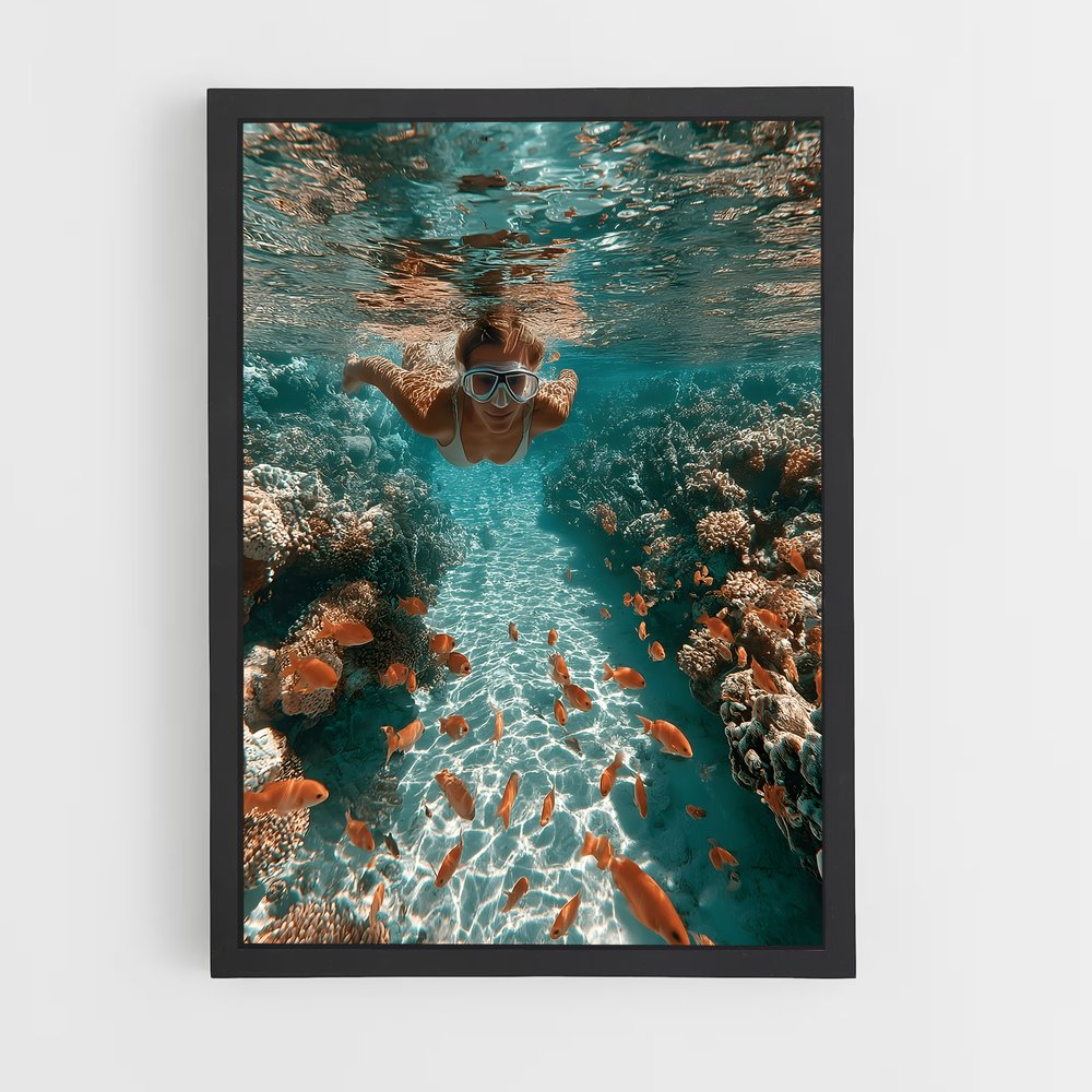Poster Plongée Enchanteresse – affiche Plongée sous-marine (vue 2)